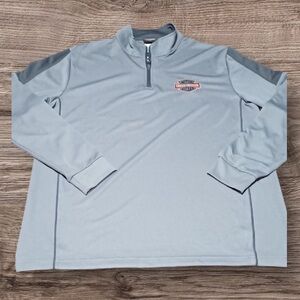 Harley-Davidson Gray Quarter-Zip Sweatshirt